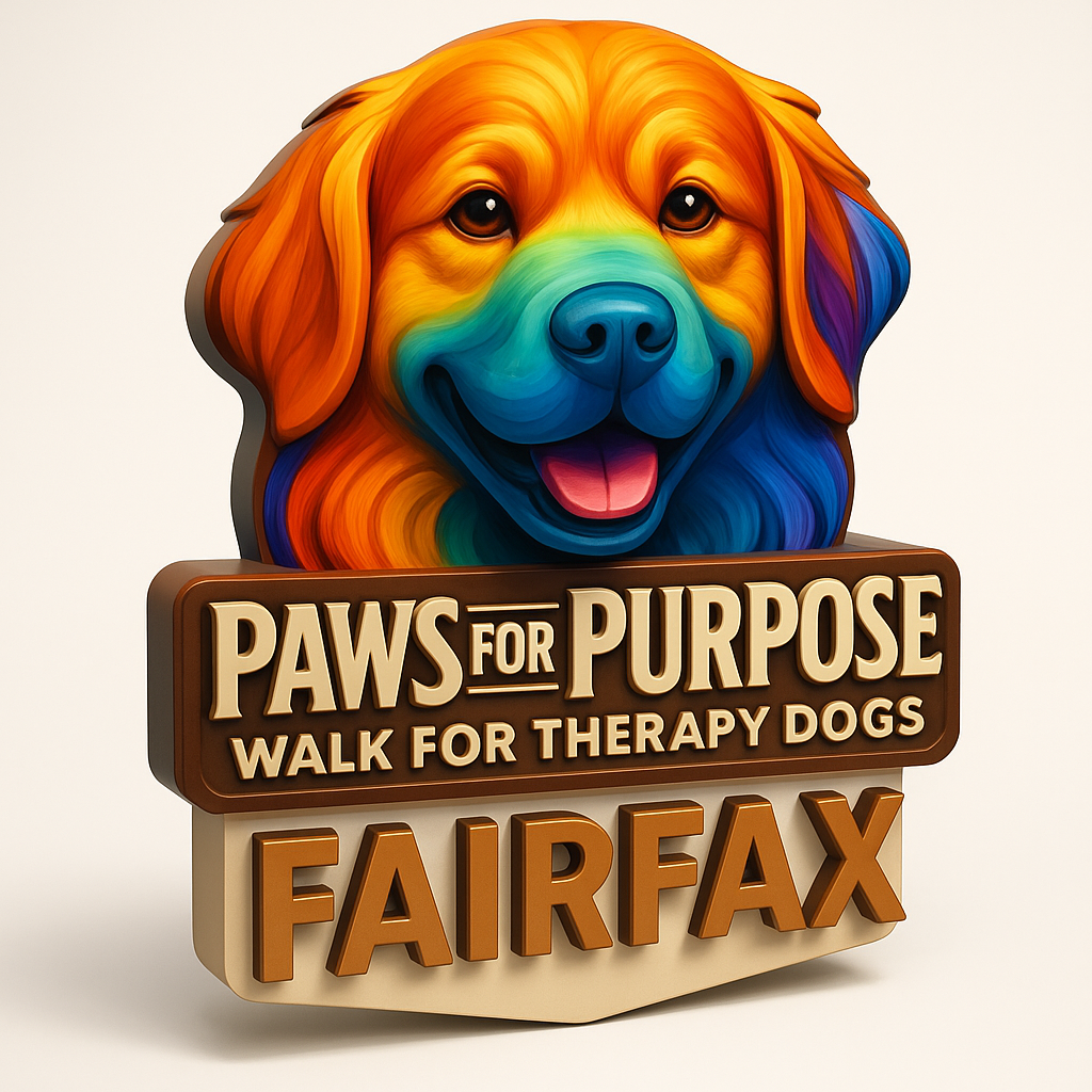 Paws for Purpose Fairfax Walk for Therapy Dogs logo