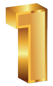 Number One 3-D Gold Number One 3-D Gold