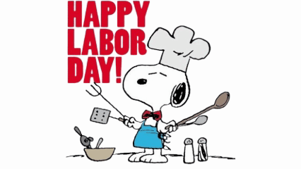 Snoopy Labor Day Logo