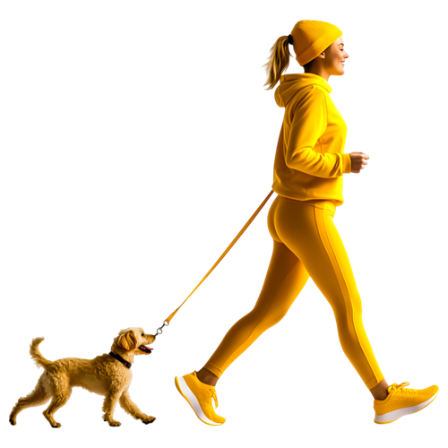 World's Largest Pet Walk logo and dog
