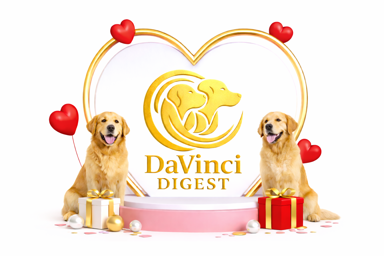DaVinci Digest Valentines Day logo