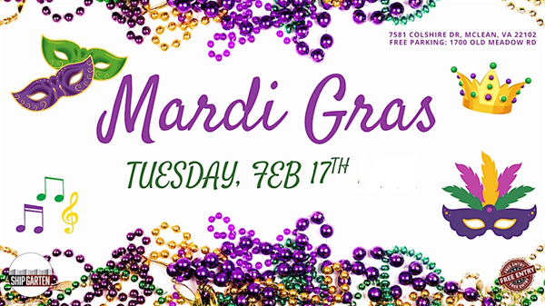 Mardi Gras (Dog Friendly) | Ship Garten (1:00 PM - 6:00 PM)