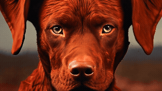 Spooky Dog Face Animation