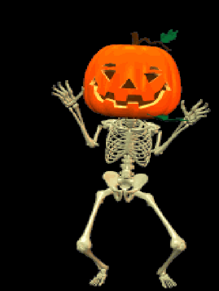 Dancing Jack O Lantern Skeleton