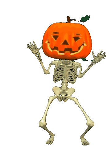 Dancing Jack O Lantern Skeleton