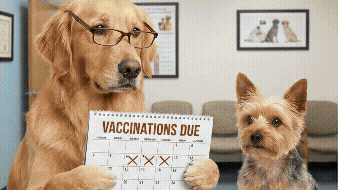 Dogs Prep for Cert Test GIF